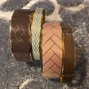 JCrew Bangles, set of 4